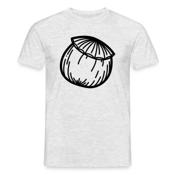 Fleur de pavot - T-shirt homme - gris chiné - Devant - AI Model Male 178 dark (178cm)