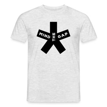 blockedTitle - Männer T-Shirt - Grau meliert - Vorne - AI Model Male 178 dark (178cm)