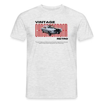 Vintage Car Design - Männer T-Shirt - Grau meliert - Vorne - AI Model Male 178 dark (178cm)