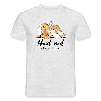 heid ned moang a ned - Männer T-Shirt - Grau meliert - Vorne - AI Model Male 178 dark (178cm)