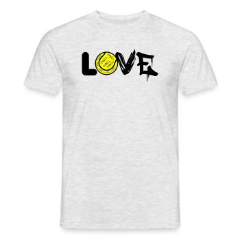 Padel - Cadeau pour joueur de padel - T-shirt homme - gris chiné - Devant - AI Model Male 178 dark (178cm)
