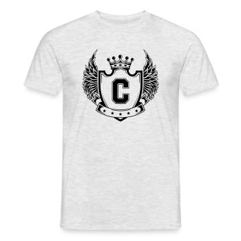 Armoiries c - T-shirt homme - gris chiné - Devant - AI Model Male 178 dark (178cm)