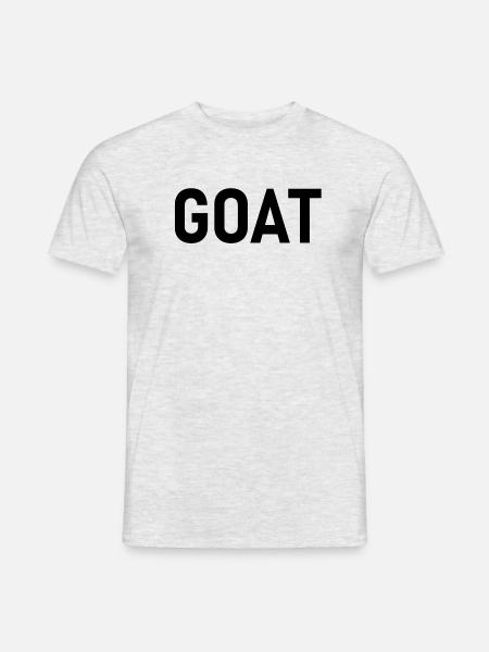 GOAT plain and simple - Männer T-Shirt - Grau meliert