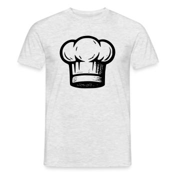 The chef's hat - Men's T-Shirt - heather grey - Front - AI Model Male 178 dark (178cm)