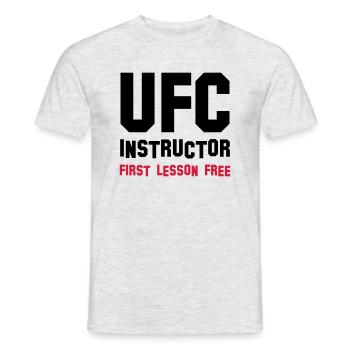 ufc instructor - Männer T-Shirt - Grau meliert - Vorne - AI Model Male 178 dark (178cm)