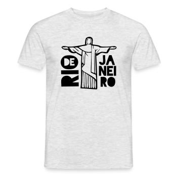 Rio de janeiro - T-shirt homme - gris chiné - Devant - AI Model Male 178 dark (178cm)