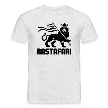 Rastafari Reggae Lion - T-shirt homme - gris chiné - Devant - AI Model Male 178 dark (178cm)