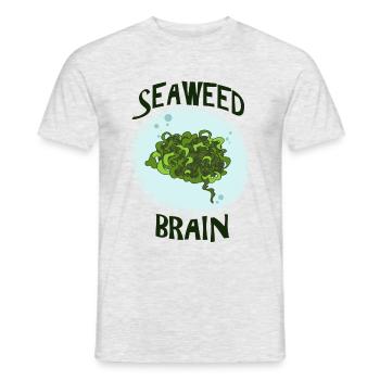 SeaWeed Gehirn - Männer T-Shirt - Grau meliert - Vorne - AI Model Male 178 dark (178cm)