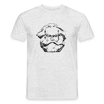 Karl Marx - Men's T-Shirt - heather grey - Front - AI Model Male 178 dark (178cm)