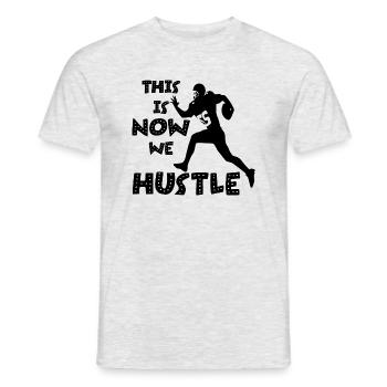 football - Men's T-Shirt - heather grey - Front - AI Model Male 178 dark (178cm)