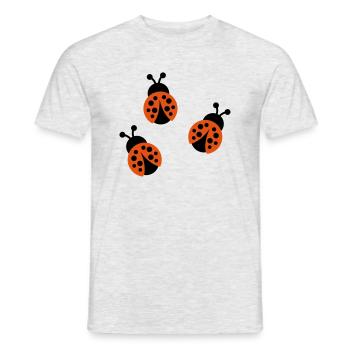 Ladybug - Men's T-Shirt - heather grey - Front - AI Model Male 178 dark (178cm)