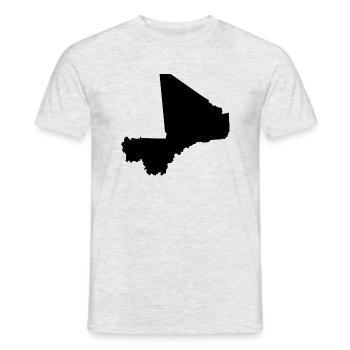 Mali black - Men's T-Shirt - heather grey - Front - AI Model Male 178 dark (178cm)