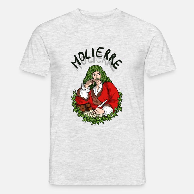 Molierre / Molière - Männer T-Shirt - Grau meliert