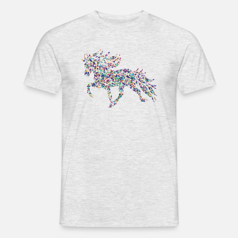 Tölter3 Konfetti - Männer T-Shirt - Grau meliert