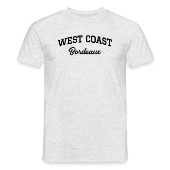 WEST COAST Bordeaux - Men's T-Shirt - heather grey - Front - AI Model Male 178 dark (178cm)