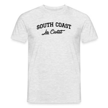 SOUTH COAST La Ciotat - T-shirt homme - gris chiné - Devant - AI Model Male 178 dark (178cm)