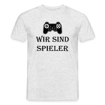 Game Gaming PC - Männer T-Shirt - Grau meliert - Vorne - AI Model Male 178 dark (178cm)