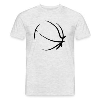 Basketball 08 - Männer T-Shirt - Grau meliert - Vorne - AI Model Male 178 dark (178cm)