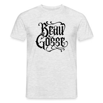 Handsome - Men's T-Shirt - heather grey - Front - AI Model Male 178 dark (178cm)