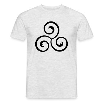 triskel PGM - T-shirt homme - gris chiné - Devant - AI Model Male 178 dark (178cm)