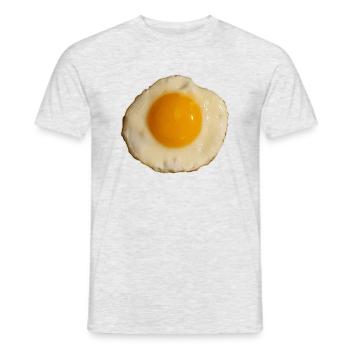 Ei of the tiger | Joyeuse Pâques Auréole de la chanson - T-shirt homme - gris chiné - Devant - AI Model Male 178 dark (178cm)