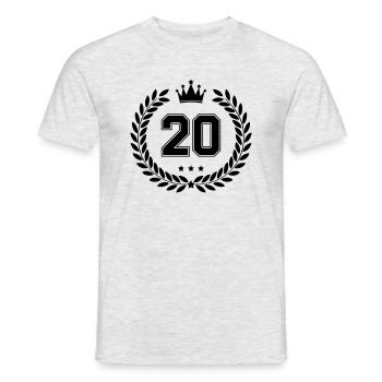 Armer 20 - T-shirt homme - gris chiné - Devant - AI Model Male 178 dark (178cm)