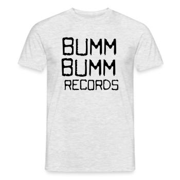 Bumm Bumm Records, film magique - T-shirt homme - gris chiné - Devant - AI Model Male 178 dark (178cm)