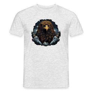 Eagle Design for Animal Lovers & Eagle Lovers. - Men's T-Shirt - heather grey - Front - AI Model Male 178 dark (178cm)