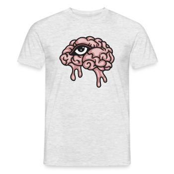 MELTING MIND'S EYE - Men's T-Shirt - heather grey - Front - AI Model Male 178 dark (178cm)