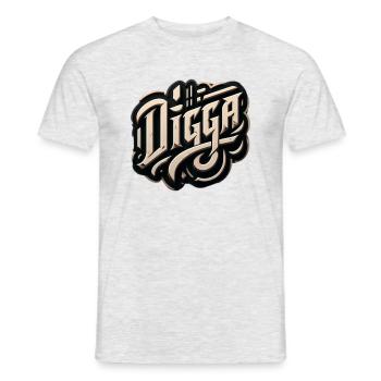 Danois - T-shirt homme - gris chiné - Devant - AI Model Male 178 dark (178cm)