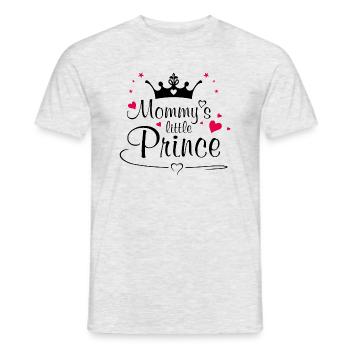 Le prince de maman - T-shirt homme - gris chiné - Devant - AI Model Male 178 dark (178cm)