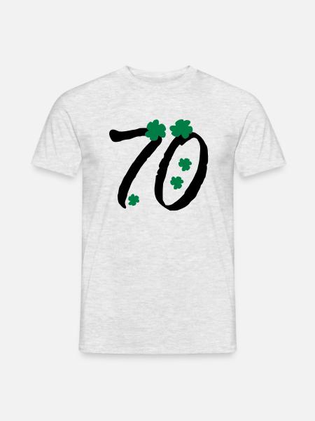 Shamrock number 70 - Men's T-Shirt - heather grey