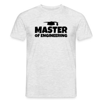 Master of Engineering degree graduation gift - Men's T-Shirt - heather grey - Front - AI Model Male 178 dark (178cm)