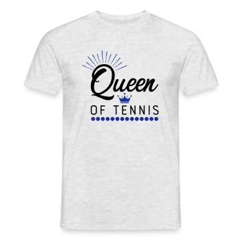 tennis - Men's T-Shirt - heather grey - Front - AI Model Male 178 dark (178cm)