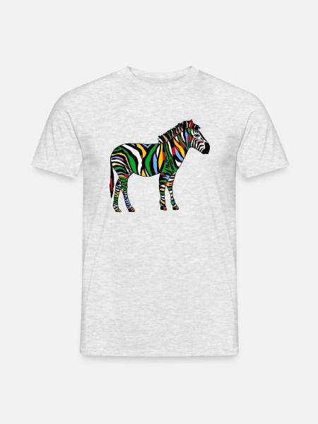 Zebra - Men's T-Shirt - heather grey