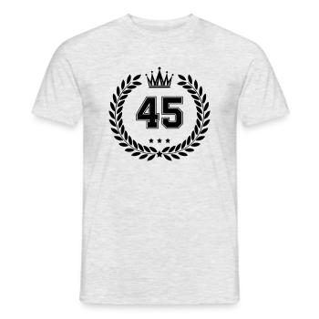 Armoiries 45 - T-shirt homme - gris chiné - Devant - AI Model Male 178 dark (178cm)