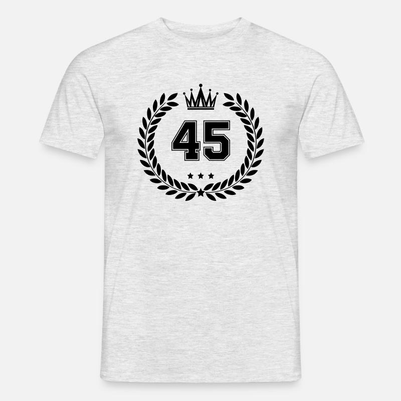 wappen 45 - Männer T-Shirt - Grau meliert
