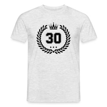 Armoiries 30 - T-shirt homme - gris chiné - Devant - AI Model Male 178 dark (178cm)