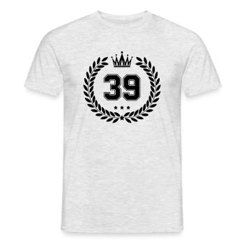 Armoiries 39 - T-shirt homme - gris chiné - Devant - AI Model Male 178 dark (178cm)