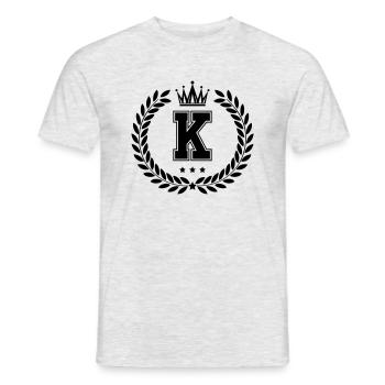Armer K - T-shirt homme - gris chiné - Devant - AI Model Male 178 dark (178cm)