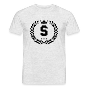 Armoiries S - T-shirt homme - gris chiné - Devant - AI Model Male 178 dark (178cm)