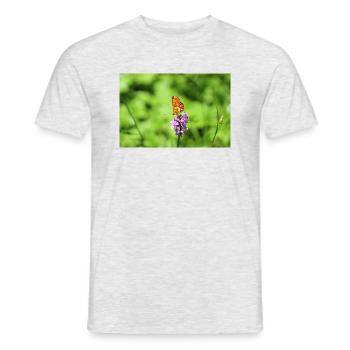 Butterfly - Men's T-Shirt - heather grey - Front - AI Model Male 178 dark (178cm)