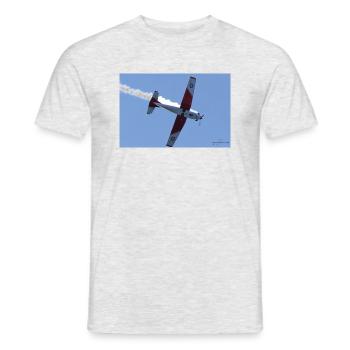 PC-7 Team of the Swiss Air Force - Men's T-Shirt - heather grey - Front - AI Model Male 178 dark (178cm)