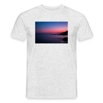 Îles Sanguinaires at sunset - Men's T-Shirt - heather grey - Front - AI Model Male 178 dark (178cm)