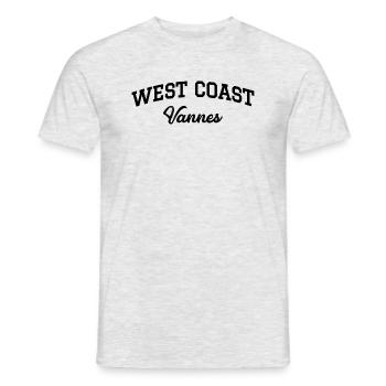 WEST COAST Valves - Men's T-Shirt - heather grey - Front - AI Model Male 178 dark (178cm)