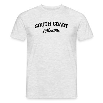 SOUTH COAST Menton - Men's T-Shirt - heather grey - Front - AI Model Male 178 dark (178cm)