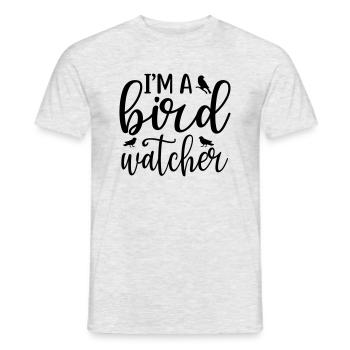 Dans le un ornithologue - T-shirt homme - gris chiné - Devant - AI Model Male 178 dark (178cm)