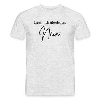 Nein! - Männer T-Shirt - Grau meliert - Vorne - AI Model Male 178 dark (178cm)