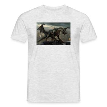 Dragon 3 - Männer T-Shirt - Grau meliert - Vorne - AI Model Male 178 dark (178cm)