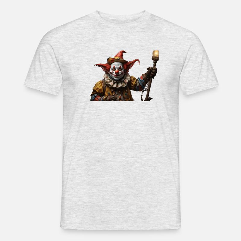 a funny clown with a difference - Men’s T-shirt - heather grey